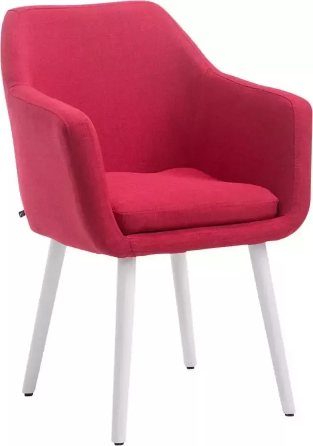 CLP Eetkamerstoel Utrecht Wit (Eik) Frame Stof