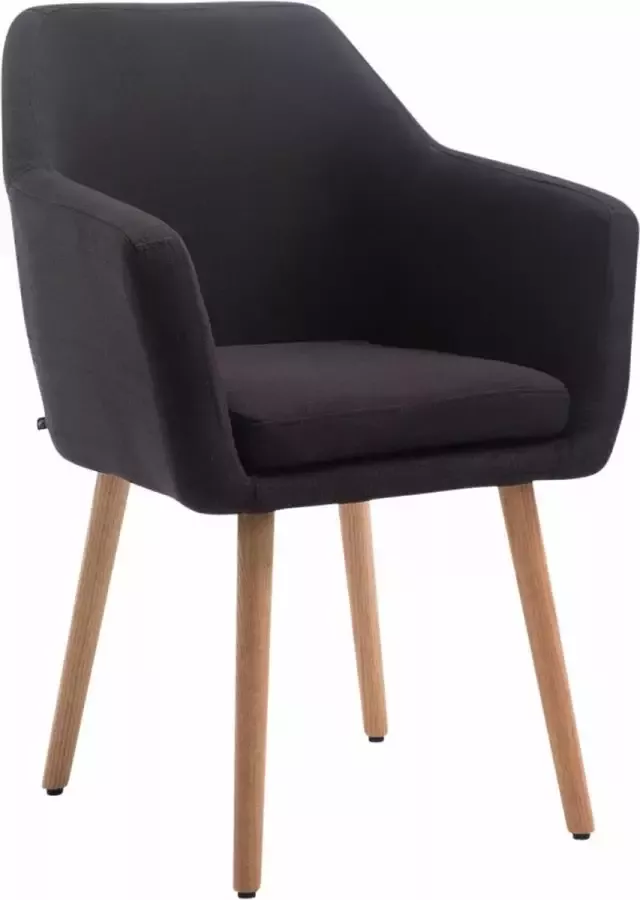 CLP Utrecht Eetkamerstoel Stof zwart natura