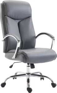 Clp Vaud XL Bureaustoel Voor volwassenen Met armleuningen Ergonomisch Kunstleer grijs