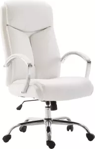 Clp Vaud XL Bureaustoel Voor volwassenen Met armleuningen Ergonomisch Kunstleer wit