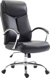 Clp Vaud XL Bureaustoel Voor volwassenen Met armleuningen Ergonomisch Kunstleer zwart
