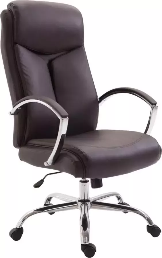 Clp Vaud XL Bureaustoel Voor volwassenen Met armleuningen Ergonomisch Kunstleer bruin