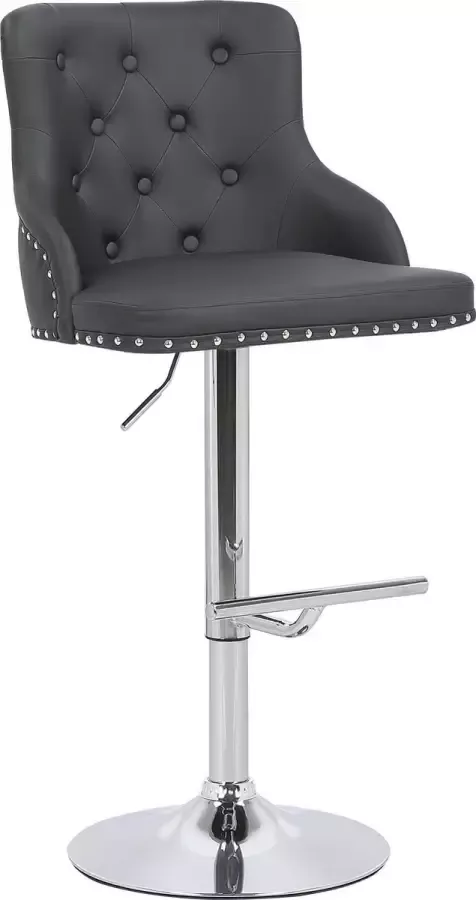 Clp Werne Barkruk Kunstleer zwart chroom