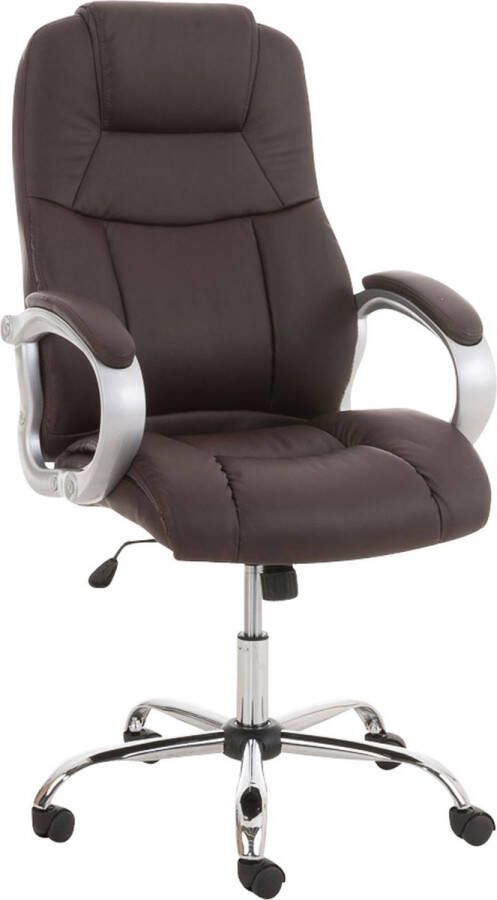 Clp XL Apoll Bureaustoel Voor volwassenen Ergonomisch Met armleuningen Kunstleer bruin