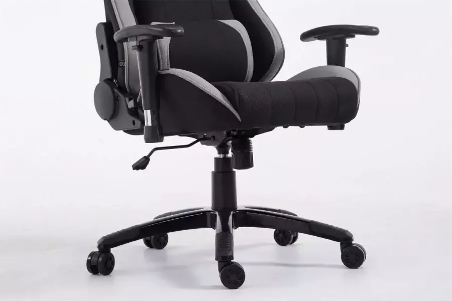 Clp XL Shift Bureaustoel Stof zwart grijs zonder voetensteun