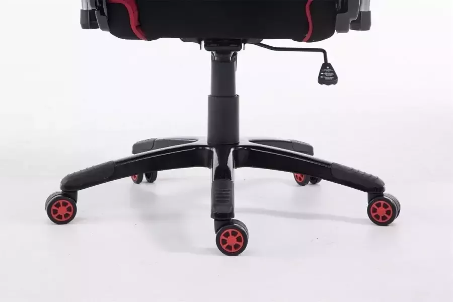 Clp XL Shift Bureaustoel Stof zwart rood zonder voetensteun