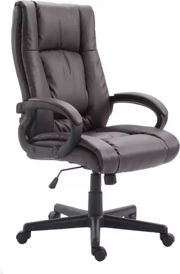 CLP XL Sparta Bureaustoel ergonomische voor volwassenen kunstleer bruin - Foto 2