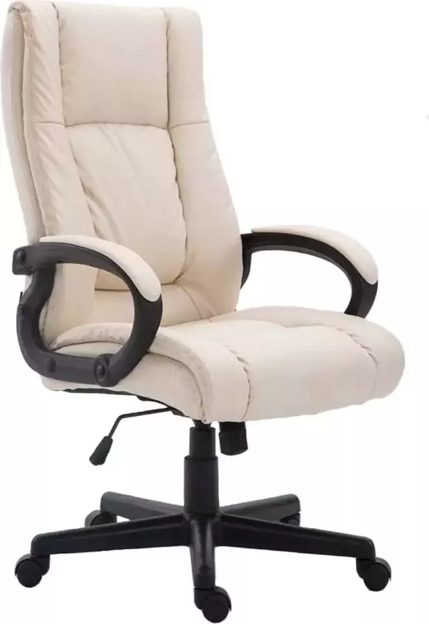 CLP XL Sparta Bureaustoel ergonomische voor volwassenen kunstleer creme