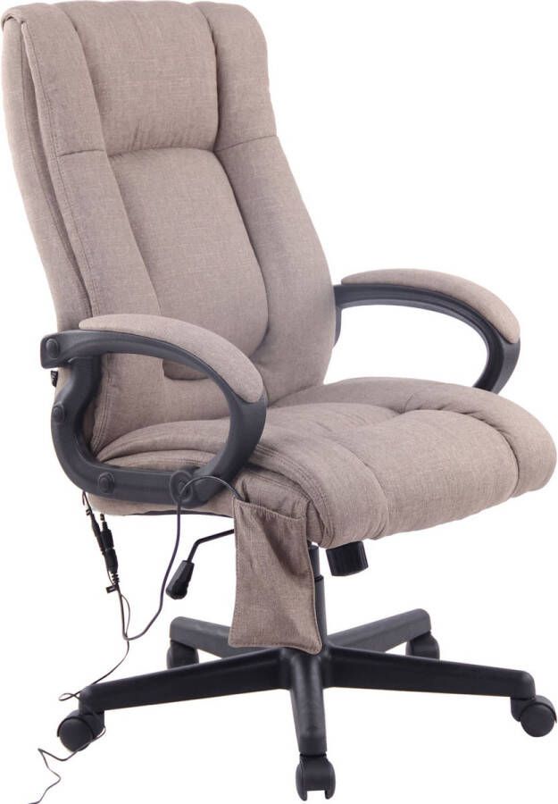 Clp XL Sparta XM Bureaustoel Voor volwassenen Met armleuningen Ergonomische Stof taupe
