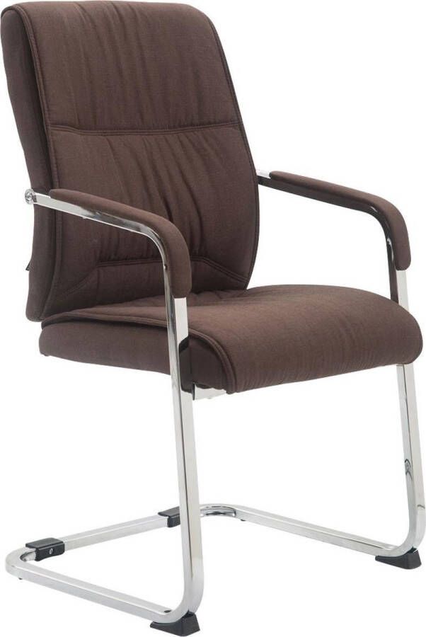 Clp XXL Anubis Bezoekersstoel Met armleuning Eetkamerstoel Stof bruin
