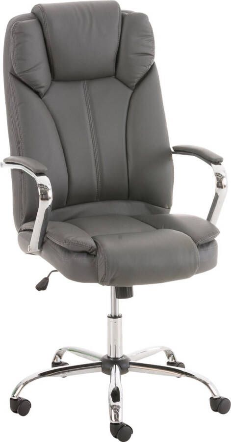 Clp XXL BIG Xanthos Bureaustoel Voor volwassenen Ergonomisch Met armleuningen Kunstleer grijs - Foto 1