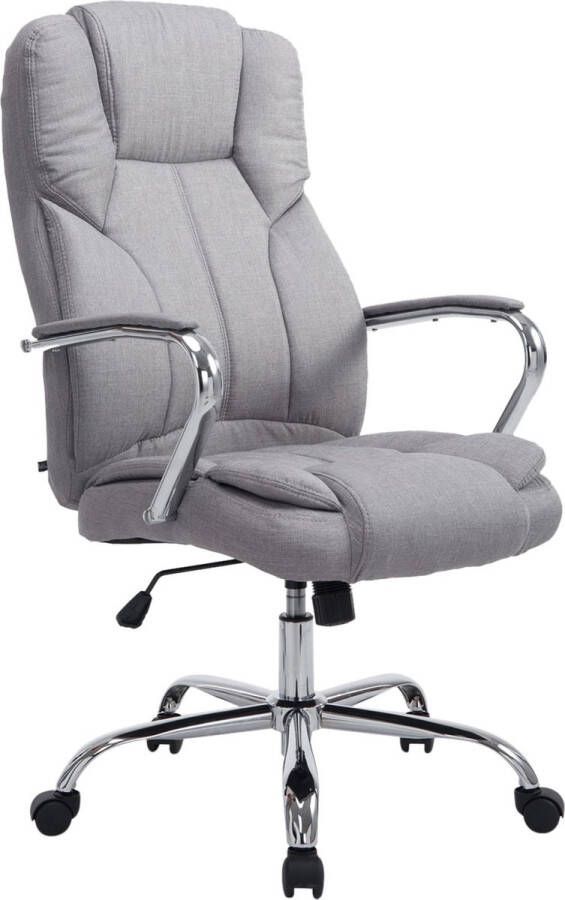 Clp XXL BIG Xanthos Bureaustoel Voor volwassenen Ergonomisch Met armleuningen Stof grijs
