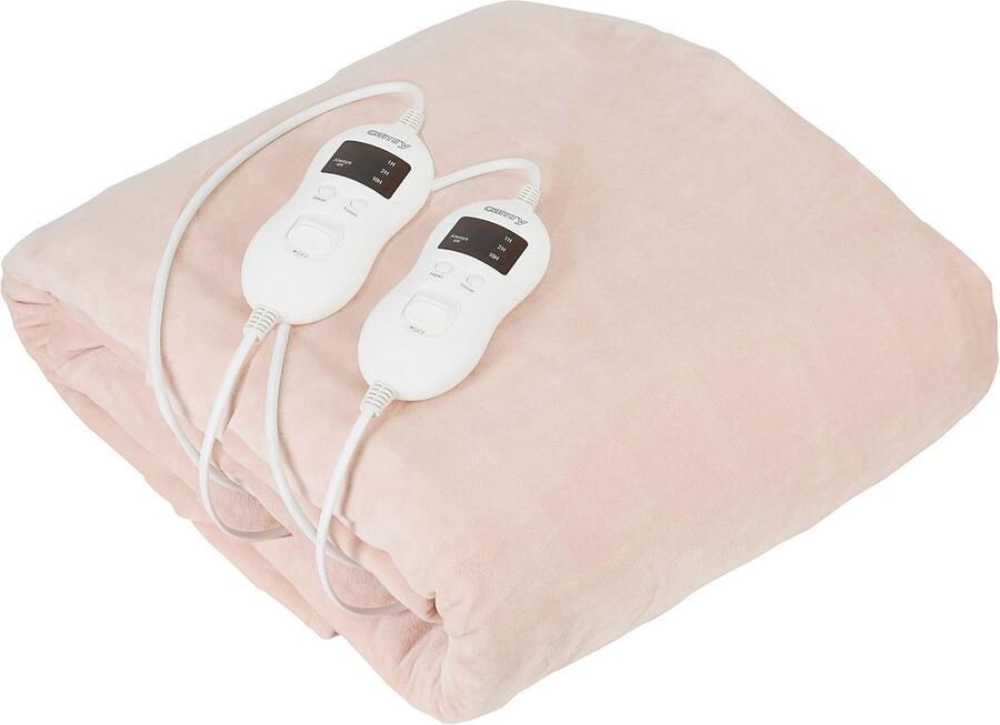 Cm Elektrische Tweepersoonsbedden Polyester Beige 150 x 160