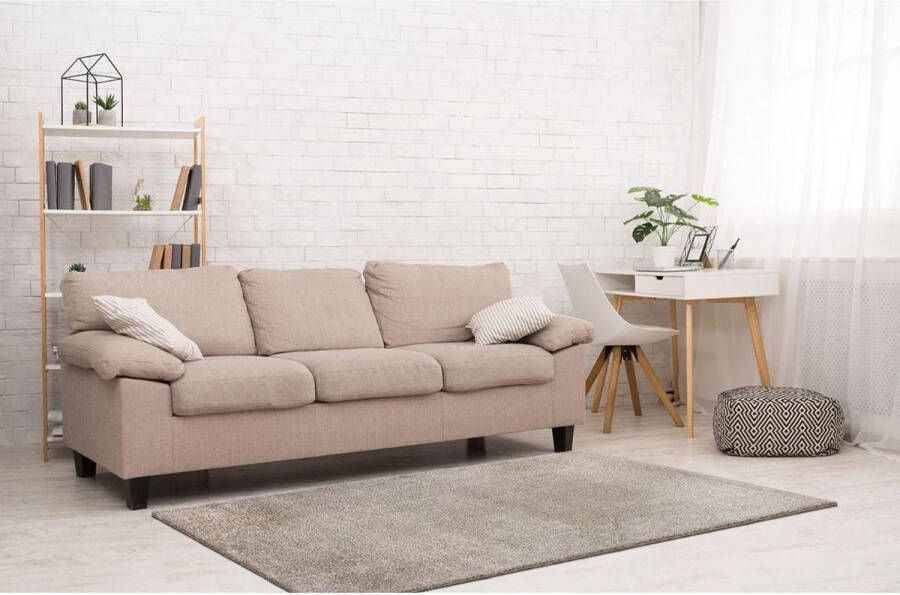 CNL Carpets Hoogpolig Vloerkleed Shaggy Ritual Beige-Crème -160 x 230 cm - Foto 2