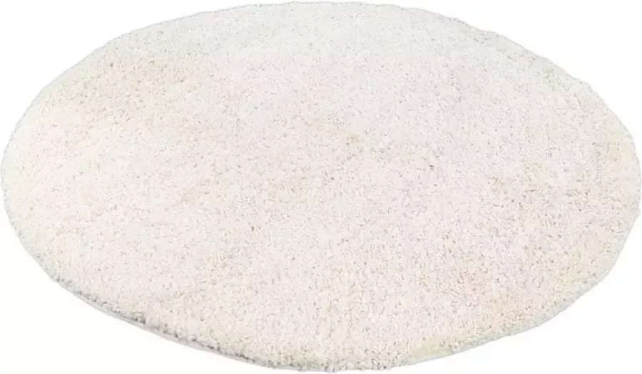 CNL Carpets Hoogpolig Vloerkleed Shaggy Ritual Crème -Ø 160 cm