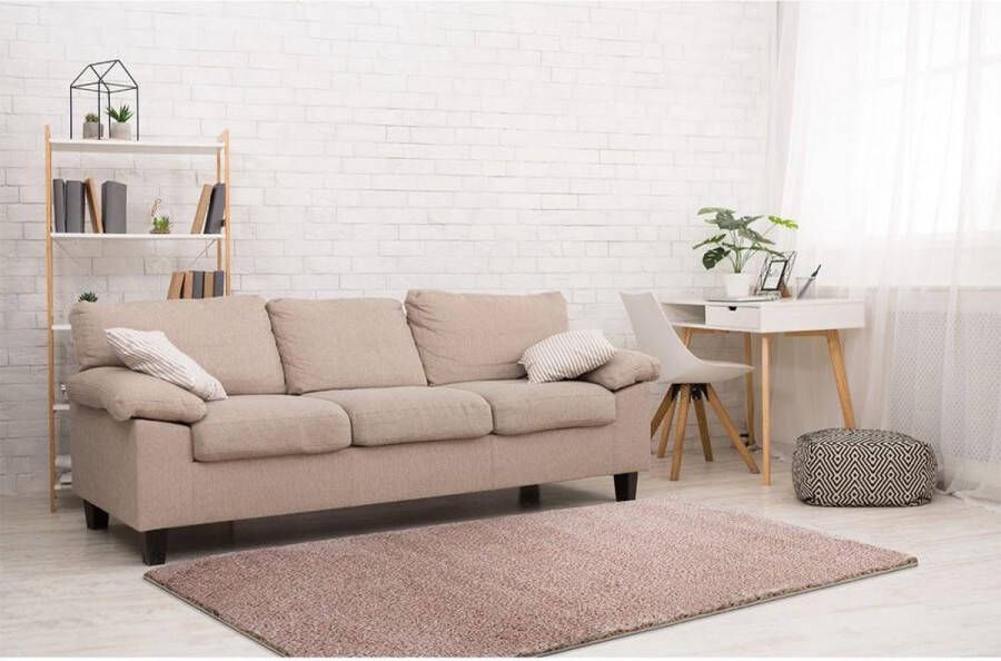 CNL Carpets Hoogpolig Vloerkleed Shaggy Ritual Roze-200 x 290 cm - Foto 2