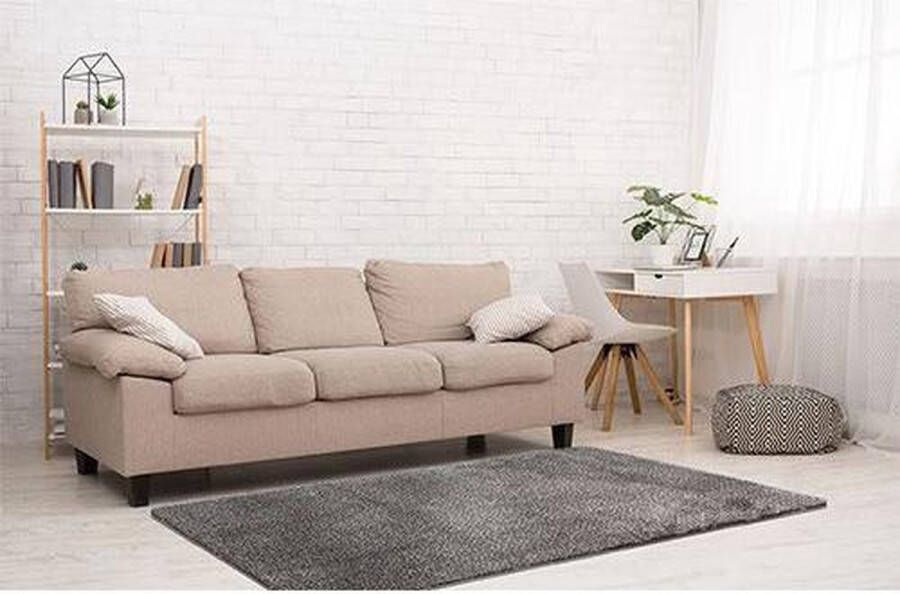CNL Carpets Trendy Hoogpolig Vloerkleed – Shaggy Ritual – Grijs – 200x290 cm - Foto 2
