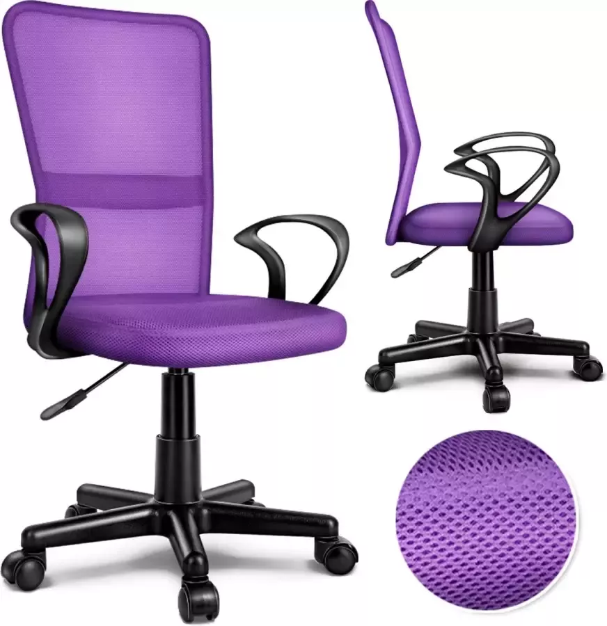 Coazy Tresko COAZY Paars Ergonomische Bureaustoel Bureaustoelen voor Volwassenen Bureau Stoel