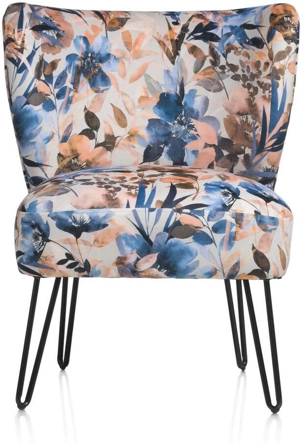 Coco Maison Deco fauteuil bloem meubelstuk fauteuil gekleurd