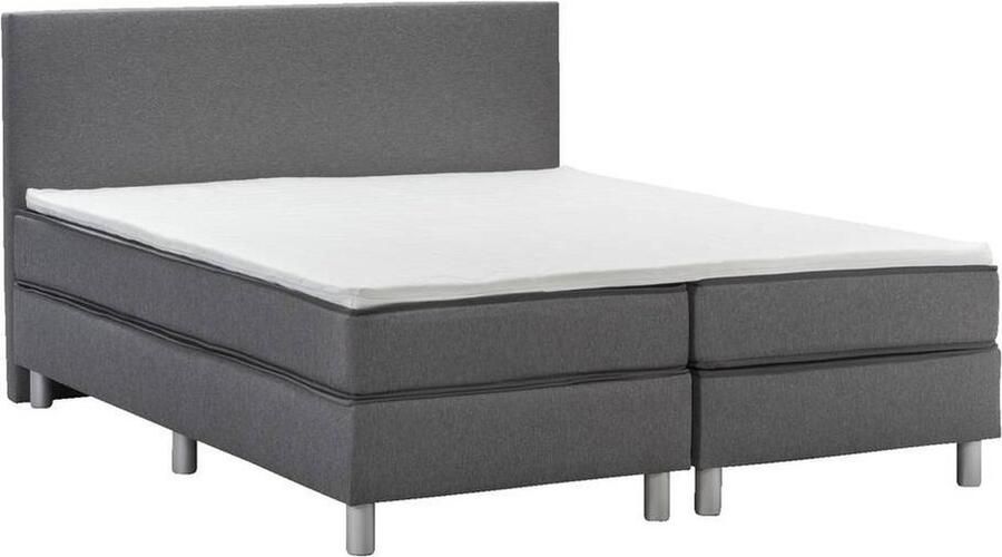 Cocoblub Boxspring 180x200 cm Donkergrijs Compleet 6-delig Slaapcomfort
