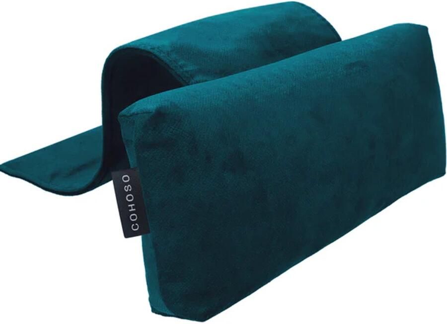 Cohoso Orthopedische kussens nek Handgemaakt nekkussen verstelbaar mét rits Neksteunkussen zetel hoofdkussen stoel relaxstoel nekrol bureaustoel hoofdsteun fauteuil sta op neksteun ligstoel Ergonomisch Petrol - Foto 2