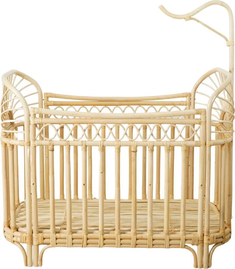 Cokos Lifestyle Little koekies Sun rotan ledikant met mobielhouder - Foto 2