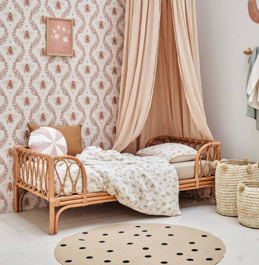 Cokos Lifestyle Little koekies Rotan peuterbed Rotan kinderkamer