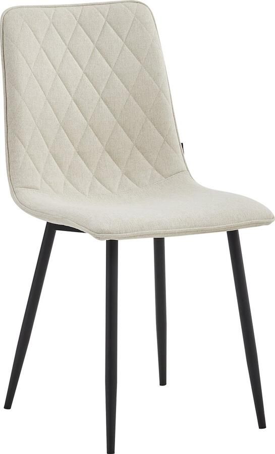 Colenis Elise Eetkamerstoel Set Van 4 Beige Fabb Stof Industrieel - Foto 2