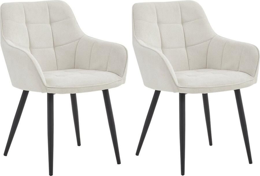 Colenis Oriana Eetkamerstoel Set Van 2 Beige Vardo Design