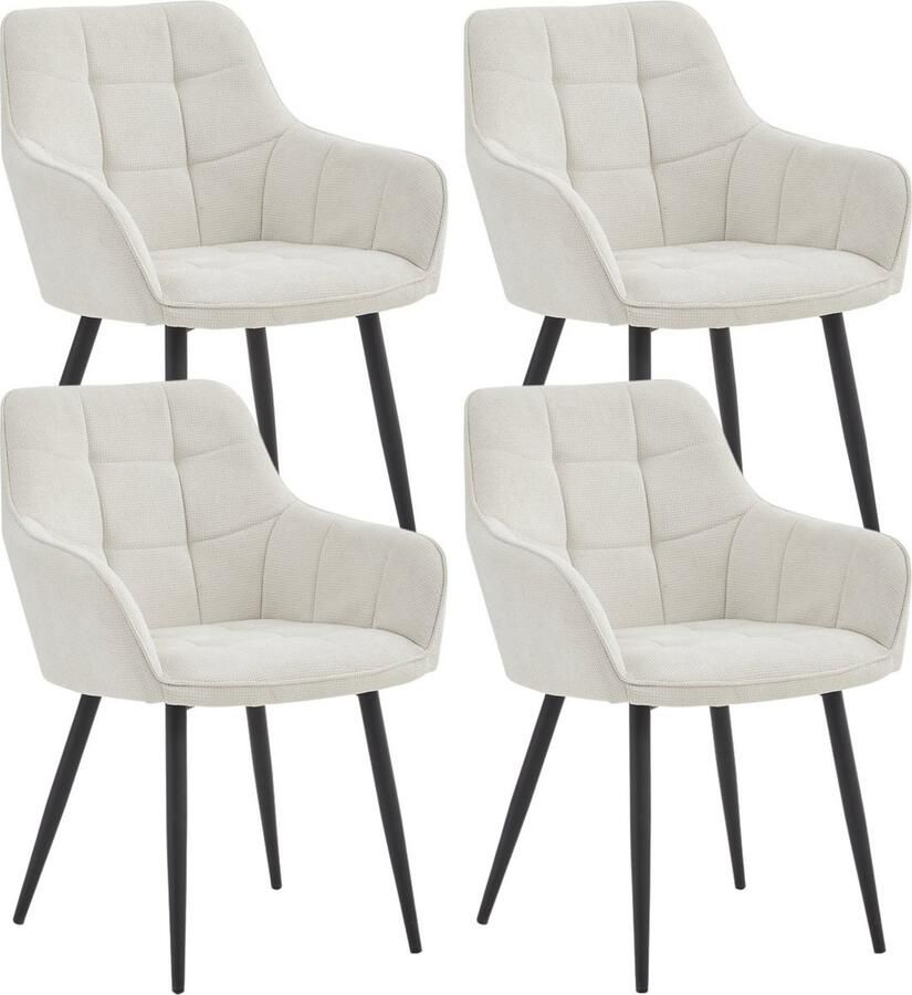 Colenis Oriana Eetkamerstoel Set Van 4 Beige Vardo Design
