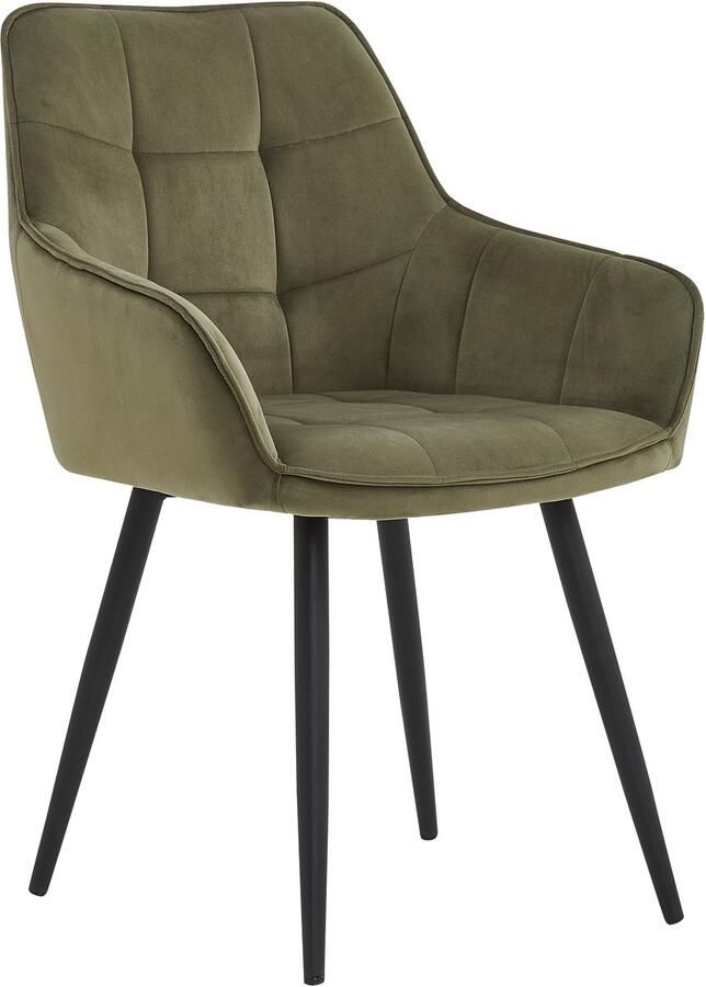Colenis Oriana Eetkamerstoel Set Van 4 Groen Velvet Fabb Industrieel Design - Foto 2