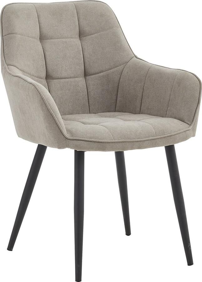 Colenis Oriana Eetkamerstoel Set Van 4 Donkerbeige Lino Design - Foto 2