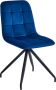 Colenis Farucci Eetkamerstoel Set Van 6 Blauw Velvet X-Poot - Thumbnail 2