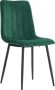 Colenis Eline Eetkamerstoel Set Van 2 Groen Velvet - Thumbnail 1