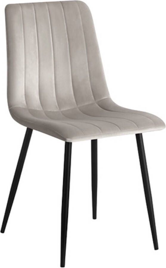 Colenis Eline Eetkamerstoel Set Van 4 Beige Velvet