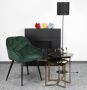 Colenis Emma Eetkamerstoel Set van 2 Groen Fluweel Velvet Industrieel Met armleuning - Thumbnail 3