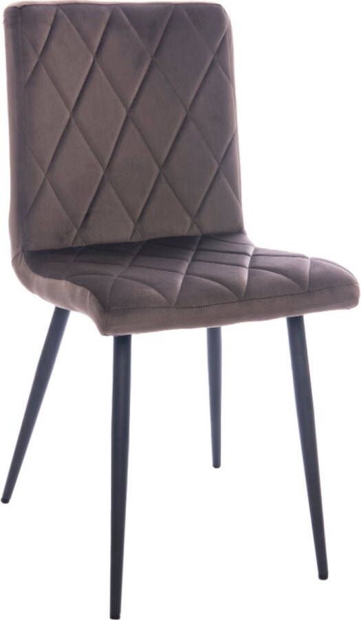 Colenis Beverly Eetkamerstoel Set Van 6 Roze -Velvet Industrieel Met armleuning - Foto 4