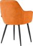 Colenis Levan eetkamerstoel Set Van 6 Cognac Microvezel Industrieel Met armleuning - Thumbnail 2