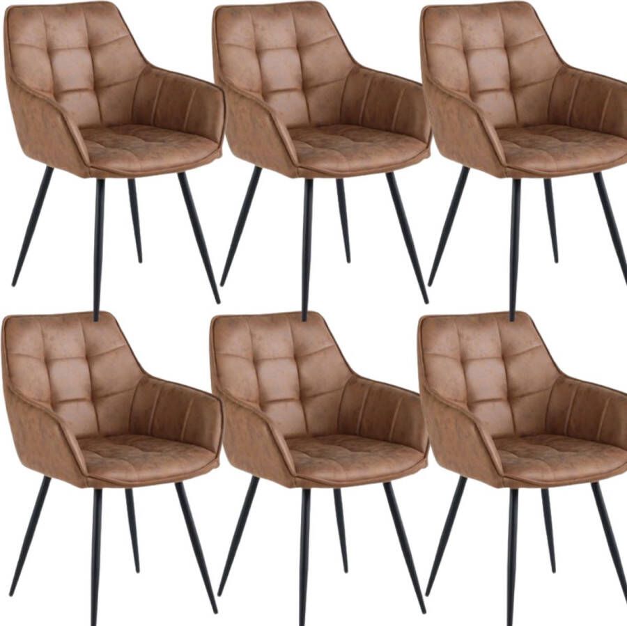 Colenis Lavinia Eetkamerstoel Set Van 4 Beige Chenille Stof Design Zonder Zijstrepen - Foto 2