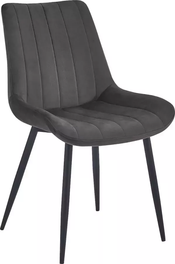 Colenis Verta Eetkamerstoel Set Van 4 Bruin Fluweel Velvet Industrieel - Foto 2