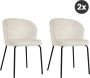 Collectables 2x Eetkamerstoel Lio Beige (Set van 2) Rustic Velvet - Thumbnail 1