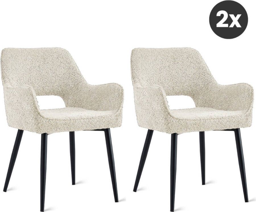 Collectables 2x Eetkamerstoel Ray Beige (Set van 2)