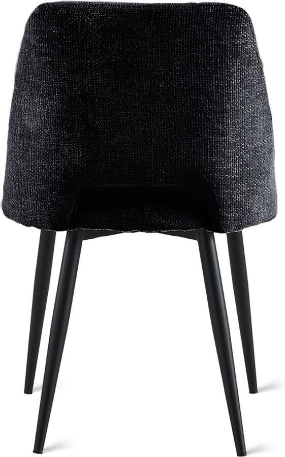 Collectables 2x Eetkamerstoel Monta Antraciet (Set van 2)