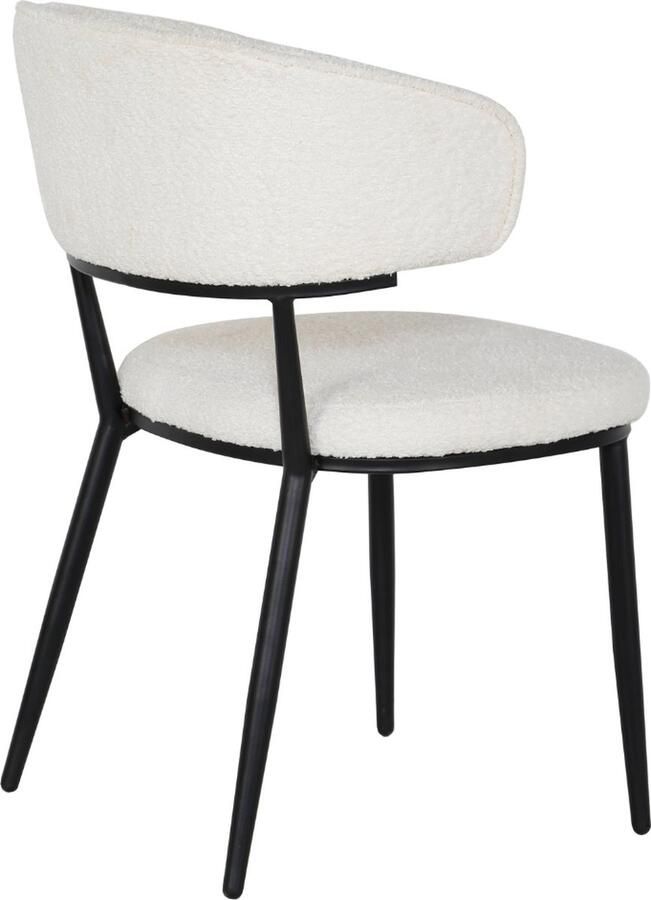 Collectables 2x Eetkamerstoel Sander Teddy Crème (Set van 2)