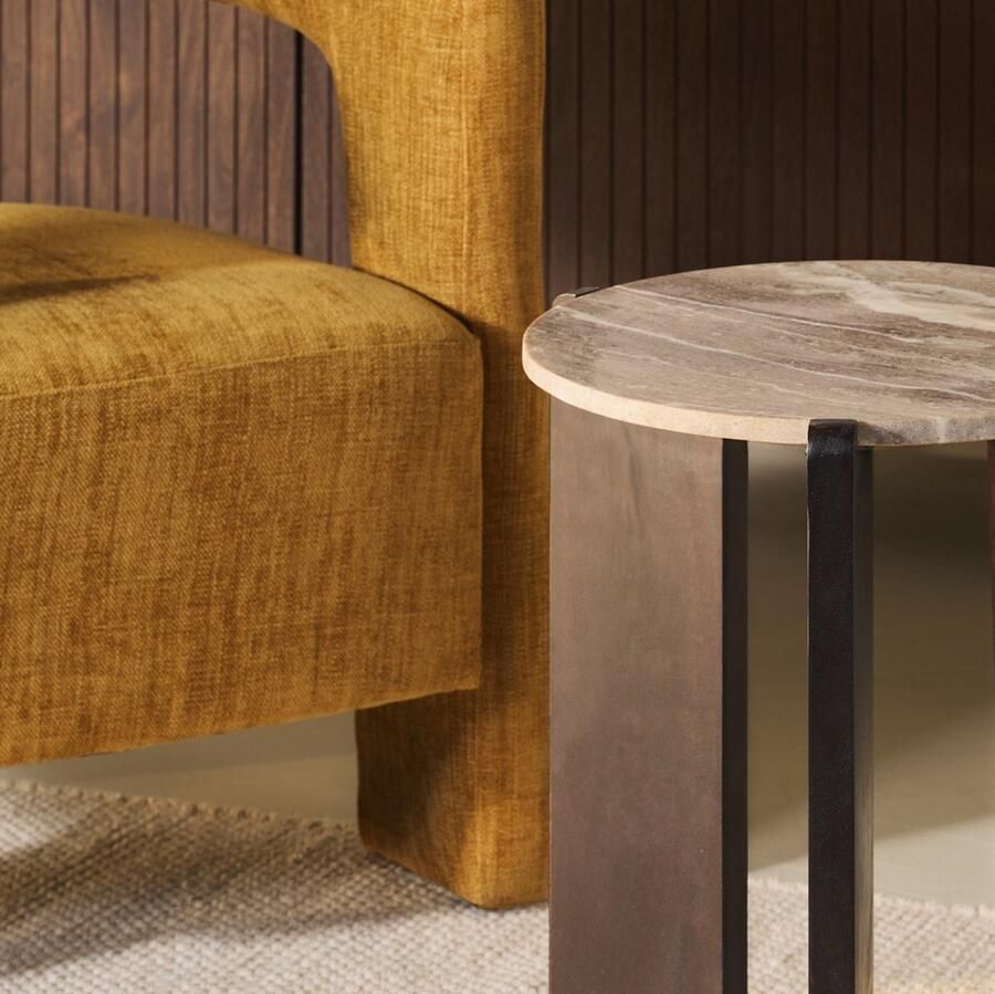 Collectables Bijzettafel Lila Donkerbruin