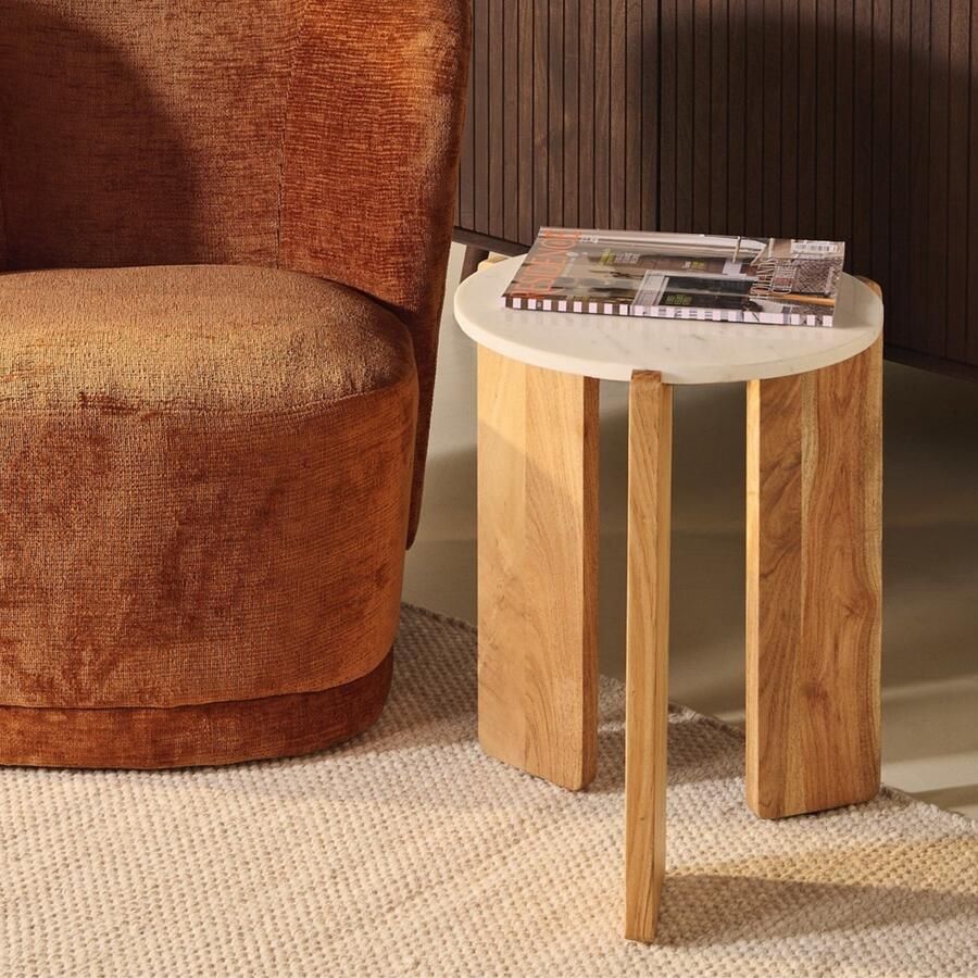 Collectables Bijzettafel Lila Lichtbruin