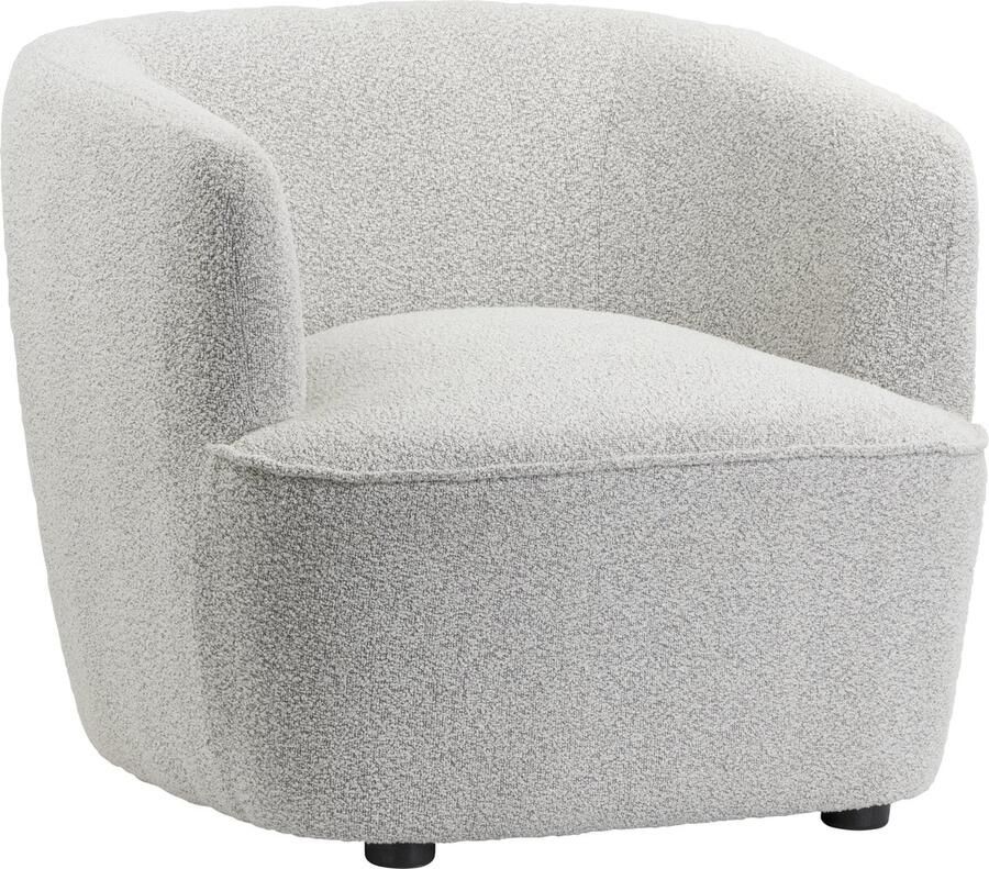 Collectables Fauteuil Lola Bouclé Naturel Scandi-Stijl Fauteuil Teddy Beige