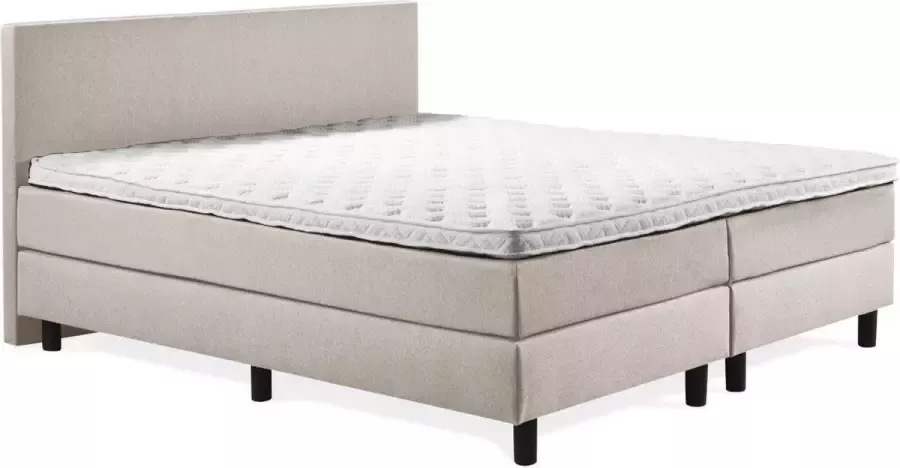 Colmado Comfortbox Boxspring 160x210 incl. thuismontage Complete set met matras Beige