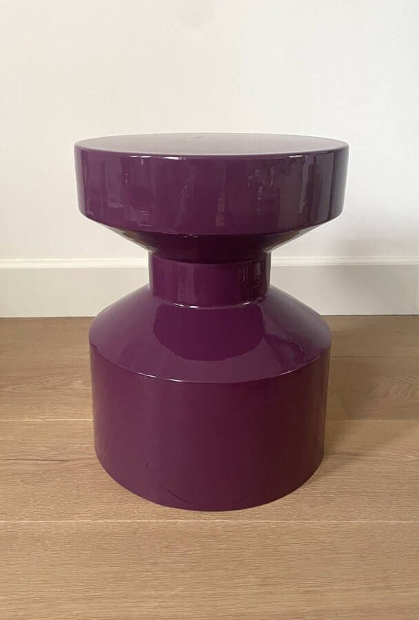 Colmore Side Table dark purple ir enamel Bijzettafel paars