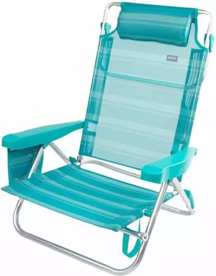 Colorbaby Vouwbare Stoel Mediterran 48 x 54 x 82 5 cm Turkoois Wit